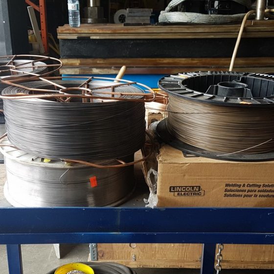 Assorted Spools of Welding Wires