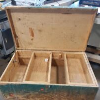 Used Hand Made Wood Tool Chest