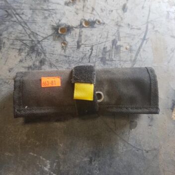 Used Black Roll Out Pouch Of Small Hack Saw Blades Various Sizes