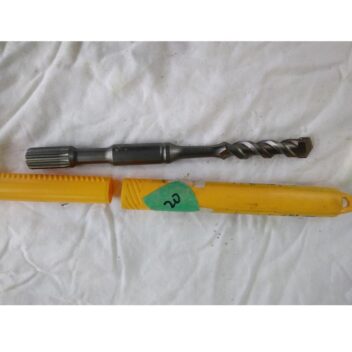 Used two flute carbide splined concrete drill Dewalt