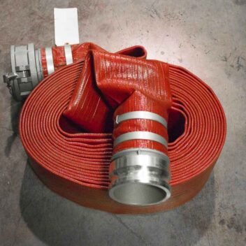 Large rubber covered discharge hose 5