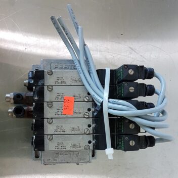 Festo MEH-5 2-5.0-B Solenoid Valves w Manifold