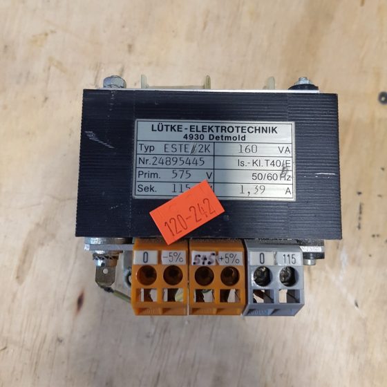 Lutke Elektrotechnik 4930 Detmold Multi Tap Transformer