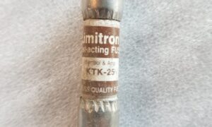 Limitron KTK-25, 25 Amp Dual Element Fuse