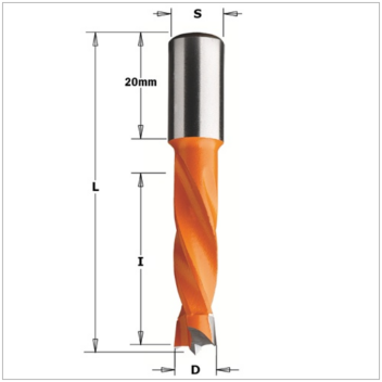 309.127.12 Dowel Drill Bit - Left